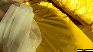 beautiful milf takes two cocks in her ass for a wild cumshot. can such a tight hole handle it?