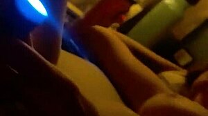 Girlfriend Playing With Toys And Cock Intensely