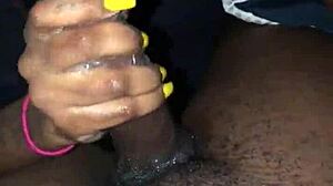 Ebony Thot Deepthroats Big Black Cock