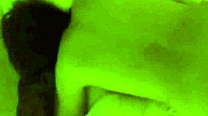 Bent over Japanese girl takes interracial doggy style