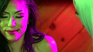 Judy jolie gets seduced by jeanie marie sullivan in kinky lesbian scene