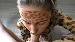 Cute girl sucks hubby's big cock 😍