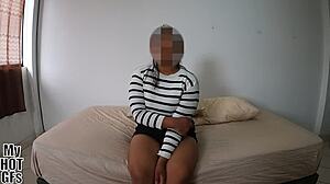 Babe Xiomara Receives Cumshot All Over Her Face In Close-Up