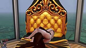 Blonde and brunette on beach 5