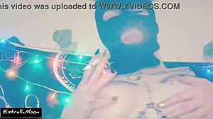 What are you watching while smoking a cigarette?