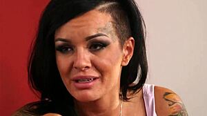 Tattooed goth babe seduces with blowjob before fucking