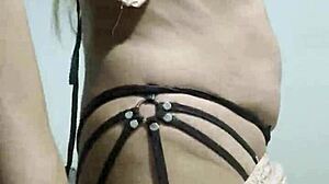 Travesti Masturbating Intensely in a Hot Solo Crossdressing Session with Sensual Moves and Erotic Vibes