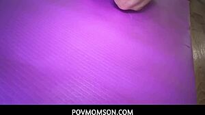 stepson's young cock dives into stepmom's dirty mouth