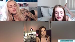 watch these small tits babes fingering and toying their pussies on video