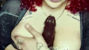 Watch Me Suck My Big Black Dildo