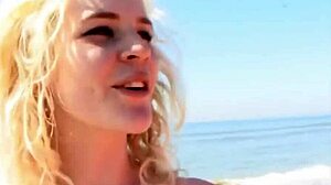 Blonde teen 18+ friends unwind after the beach with big ass lesbian fun