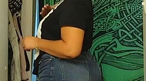 Ebony goddess humiliates sucker with big ass