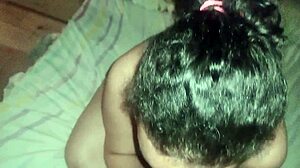 Brazilian bitch begs for cum