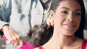 Latina Teen Handles Two Massive Dicks with Ease!