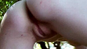 Just saw this amateur couple getting wild with bareback sex in a forest setting.