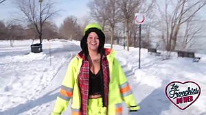 Eva, The Chubby Canadian Milf Shows Her Big Tits In Lingerie!