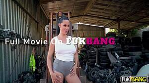 Sapphire Lapiedra Fucks Big Cock in Junkyard