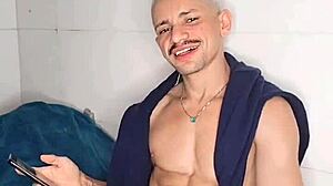 Brendo Vilhena relaxes on bed with personal relief