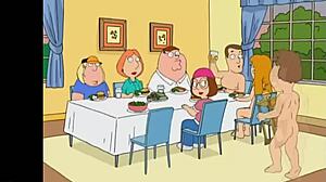 Family guy visits nudists