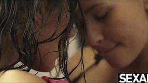 Stunning bikini babes lick each others dripping wet pussy