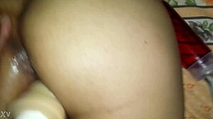 Dp With Dildo And Double Vaginal Penetration On My Girlfriend!