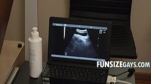 Człowieku, USG pokazuje fiuta głęboko w dupie chłopaka podczas analu, tak dziko!