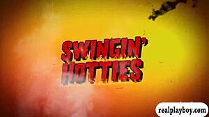 Lovely Badass Babes Enjoy Swinging Naked In Outdoor Reality Scene