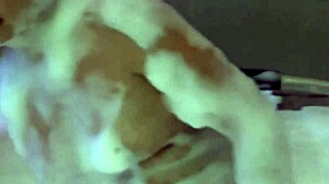 Friend's wife relaxes in jacuzzi before loving cock