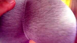 Fucked Fit Hottie in Yoga Class, Cumming on Fat Ass POV