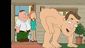 Family guy visits nudists