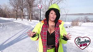 Eva, The Chubby Canadian Milf Shows Her Big Tits In Lingerie!