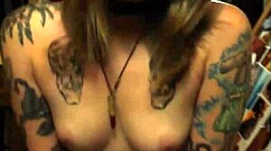 sexy teen 18+ nurse strips masturbates and teases with ass mature stockings blonde clothes ripped tattoo small tits