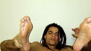 Ivory white, a horny twink eager to please in a solo fetish scene