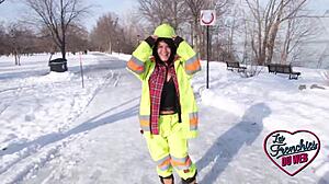 Eva, The Chubby Canadian Milf Shows Her Big Tits In Lingerie!