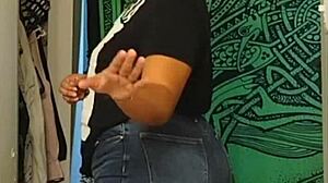 Ebony goddess humiliates sucker with big ass