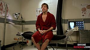 the nurse says, 'bend over for punishment'