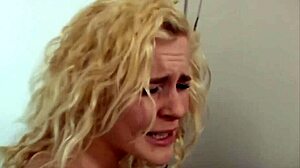 Blonde teen 18+ friends unwind after the beach with big ass lesbian fun