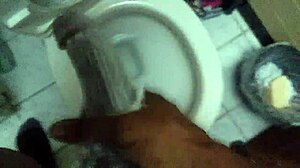 stroking big black cock solo with soap 😏