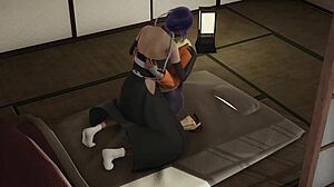 Bleach Futa Japanese Soifon And Yoruichi In Bondage Lesbian Action