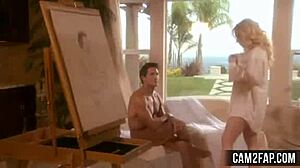 blond artist gives wild blowjob in free porn