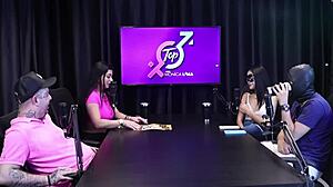 Duas safadas ficam peladas mostrando o peito e a buceta gostosa - novinhos da imperium sheer red