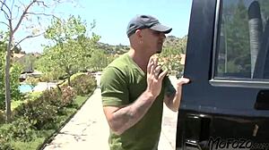 Hot blonde picked up from sidewalk for wild encounter