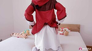 Lymia Marks Stuns in Klee Cosplay for Hot Action