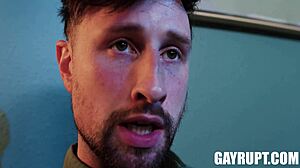 Drew Dixon feels exposed as Jax Thirio's big cock enters his ass.