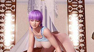 Ayane from Doa5 in gravure studio