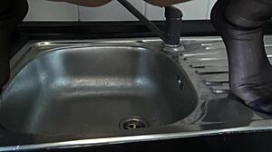 Clarissa endures pee trample humiliation