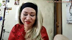 Mature Russian Couple Fucks Deep with Blowjobs