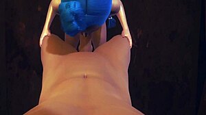 jinx gives blowjob in league hentai