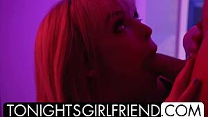 lilly bell is tonight's girlfriend in this hardcore scene with friends