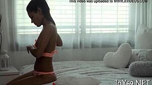 Wow! Teen 18+ babe rubs wet pussy for intense climax